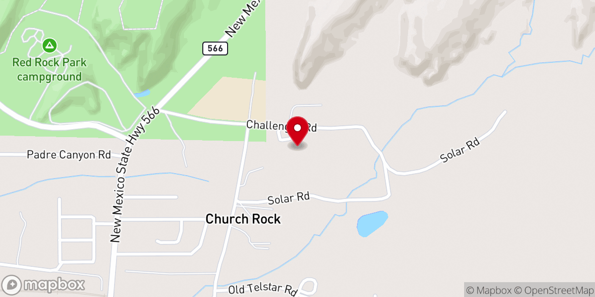Map showing location of Creator's Fellowship