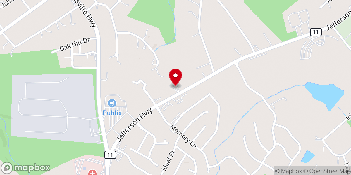 Map showing location of Back To the Bible Holiness Church