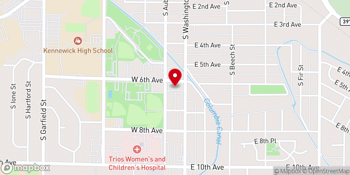 Map showing location of Prayer Watch Christian Center