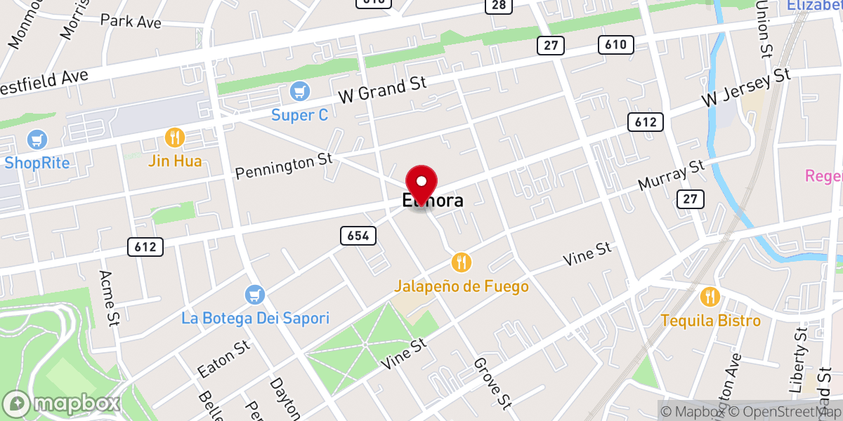 Map showing location of San Jose Episcopal Mission