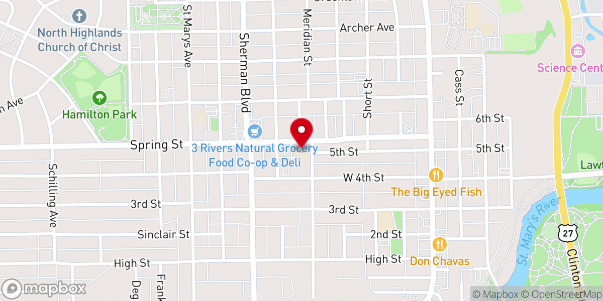 Map showing location of Most Precious Blood Catholic School