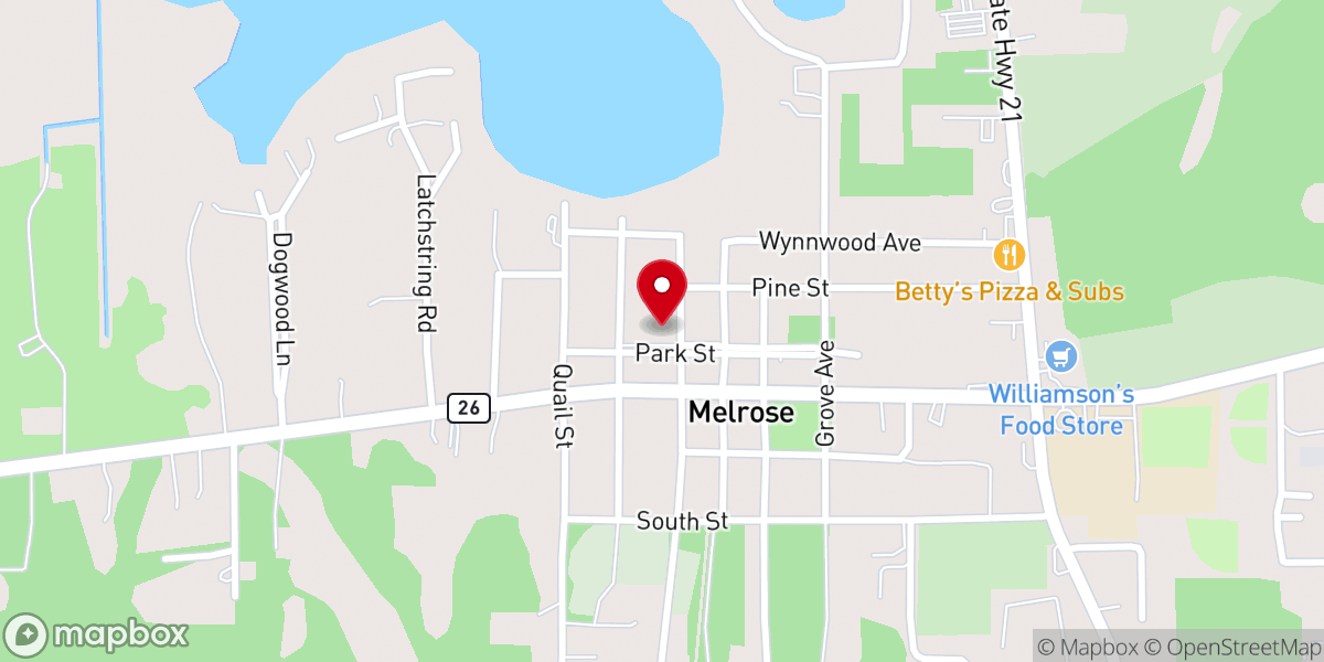 Map showing location of Eliam Baptist Church