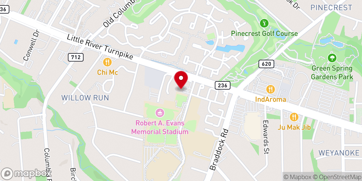 Map showing location of Alexandria KinderCare