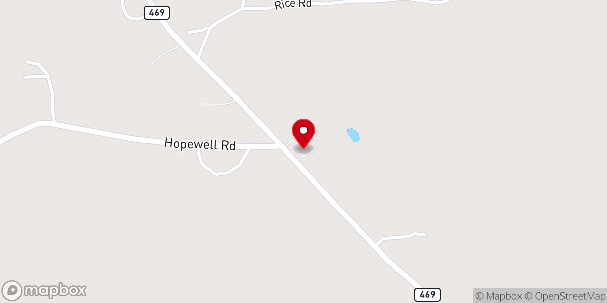 Map showing location of New Covenant Church