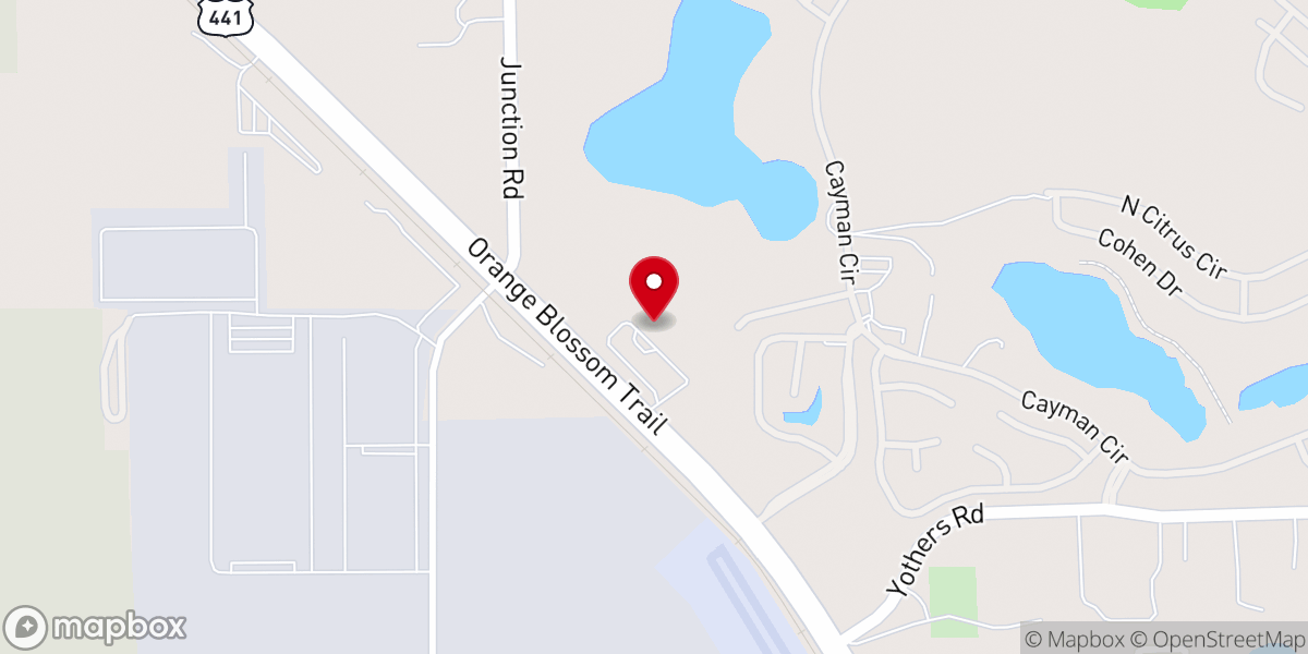 Map showing location of Rolling Hills Community Church