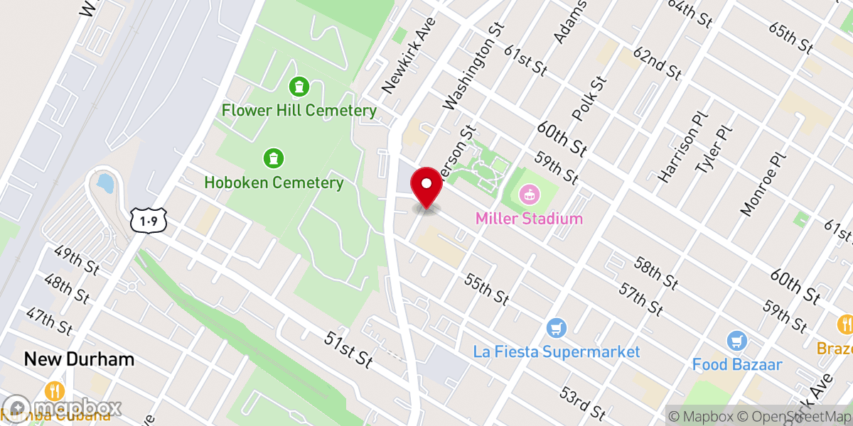 Map showing location of Love of Jesus