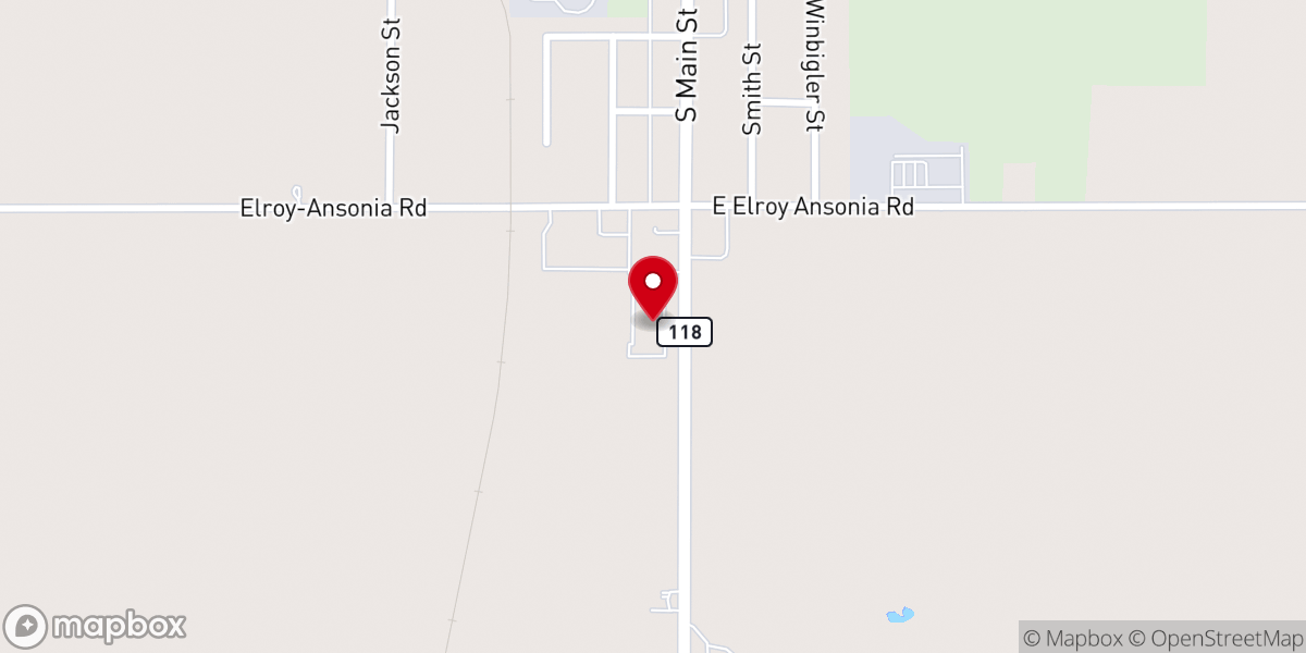 Map showing location of Ansonia First Church of God
