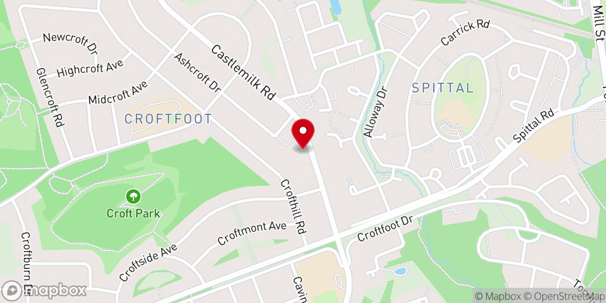 Map showing location of Kings Park Baptist Church