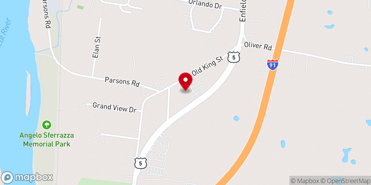 Map showing location of Calvary Presbyterian Church