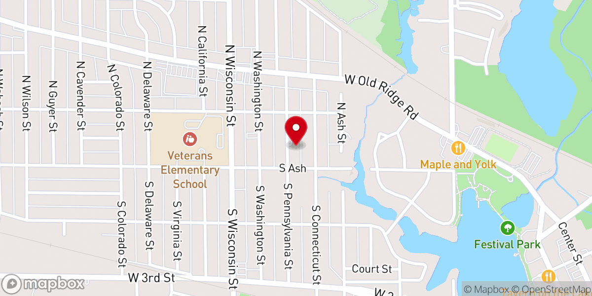 Map showing location of New Life Community Church