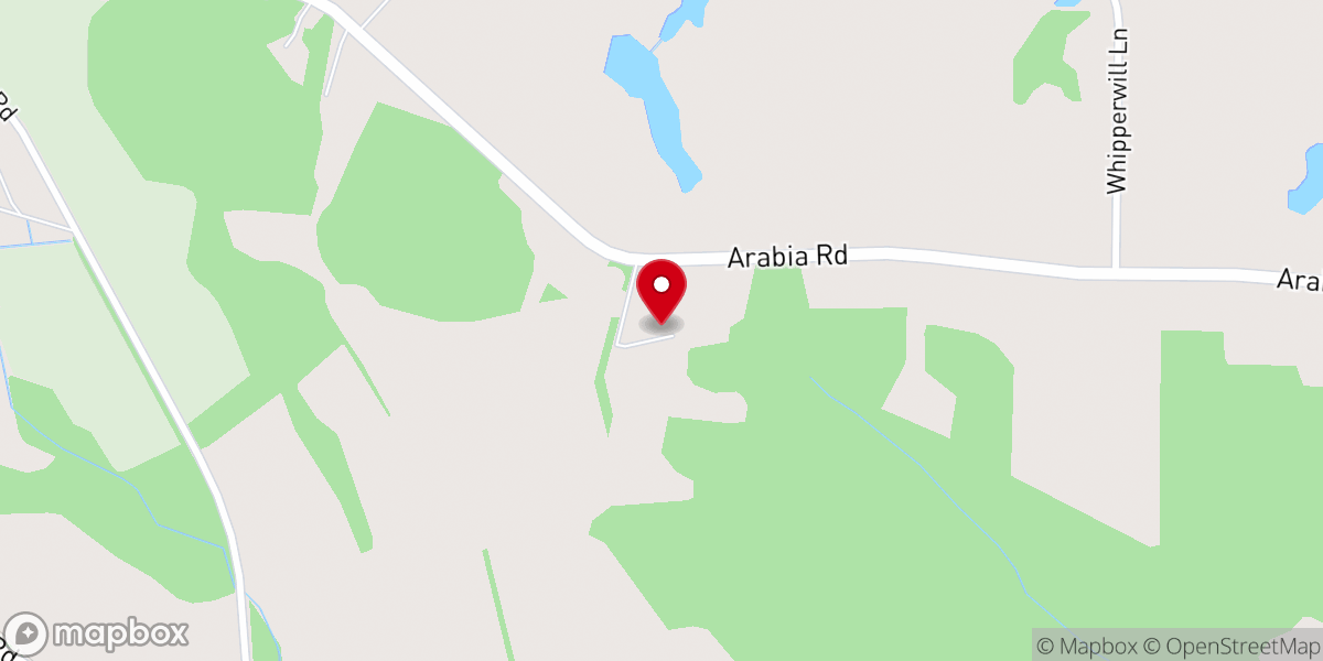 Map showing location of Mission Outreach Cowboy Church