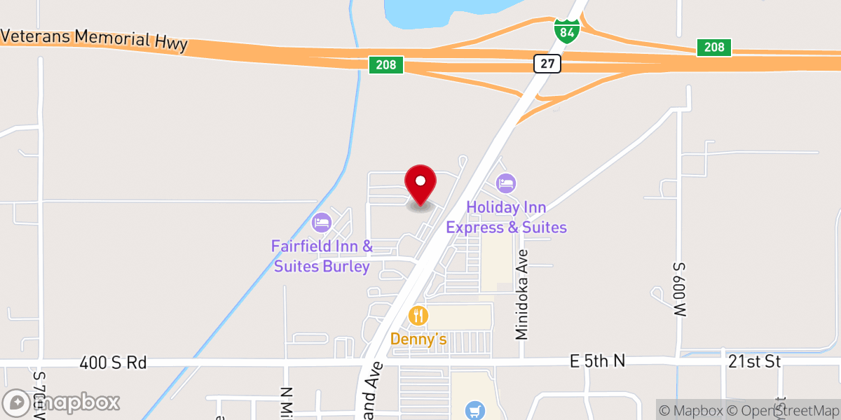 Map showing location of Perkins American Food Co.