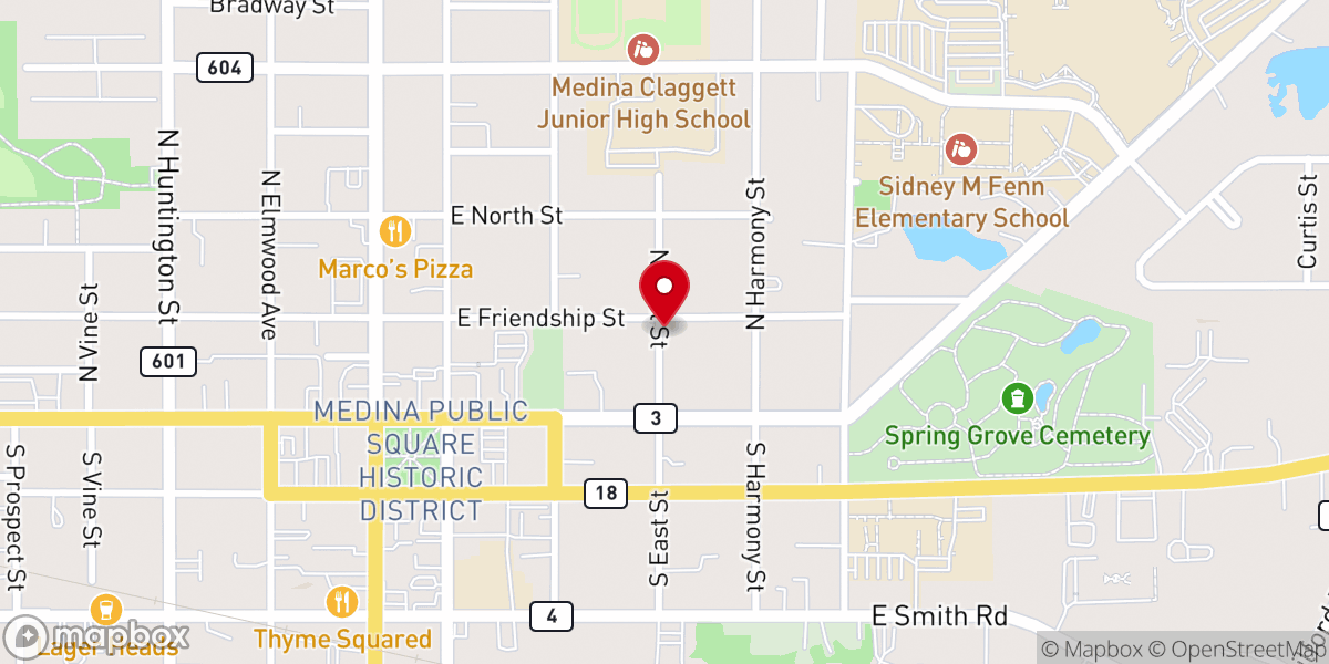 Map showing location of Cups Collective