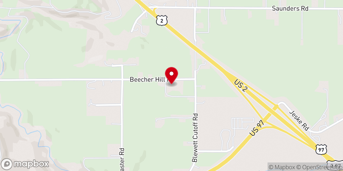 Map showing location of Beecher Hill House