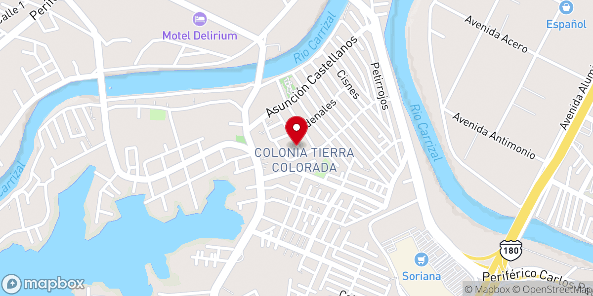 Map showing location of Movimiento Misionero Mundial Iglesia cristiana pentecostes