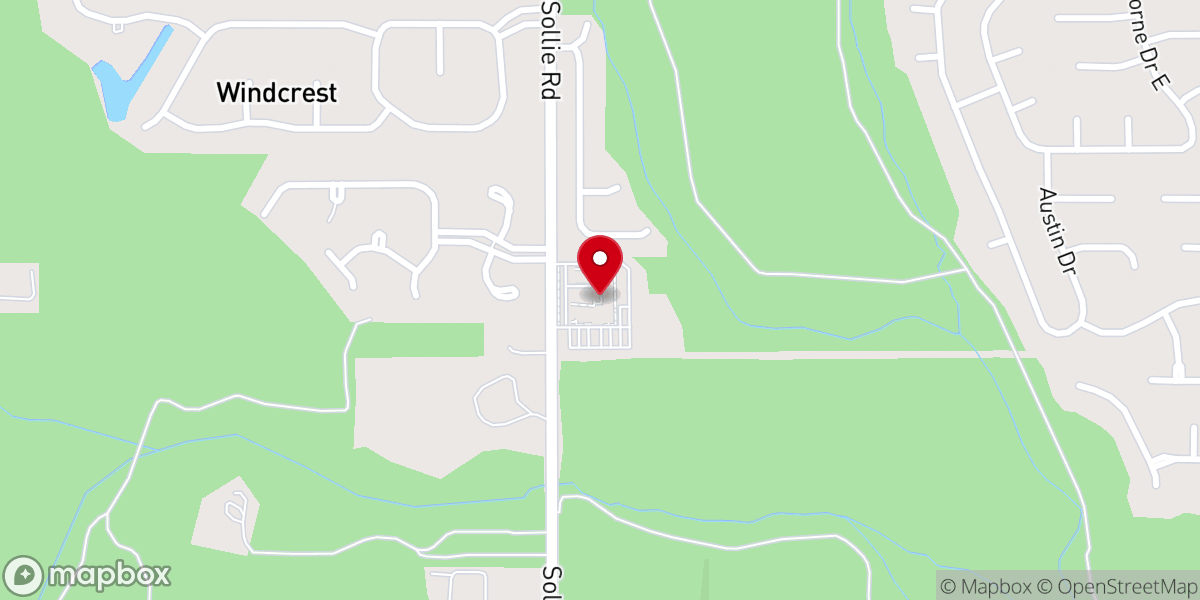 Map showing location of Oak Park Church