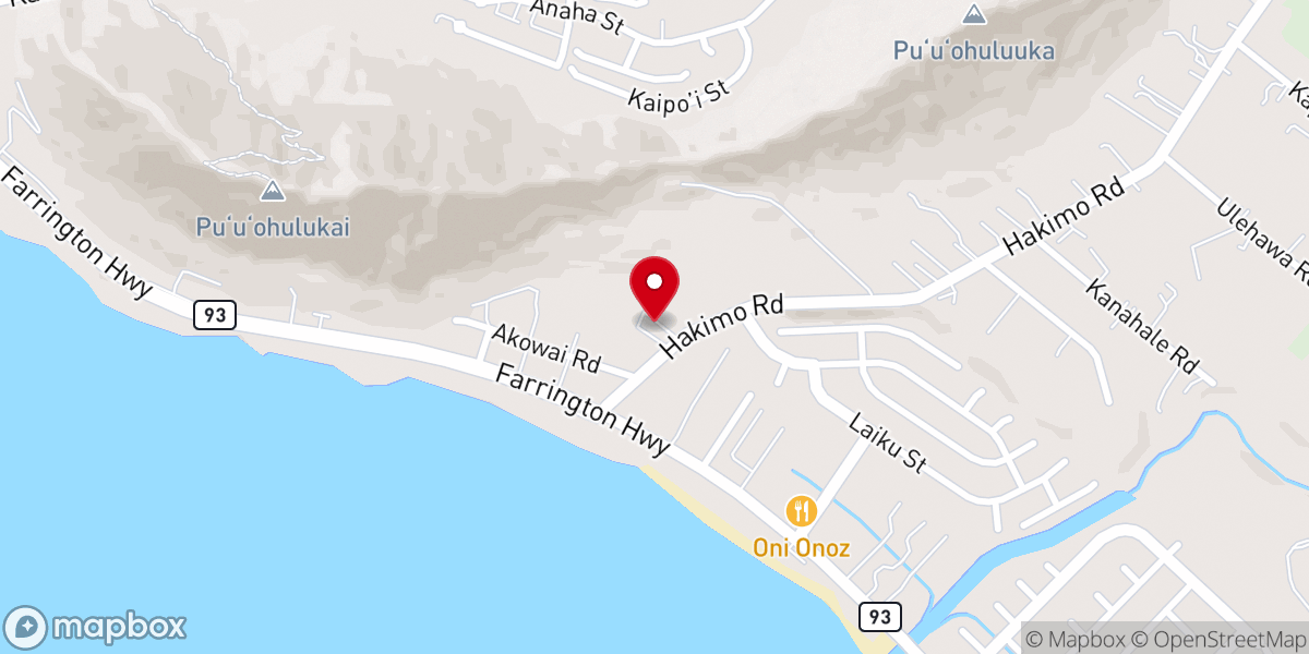 Map showing location of First Samoan Congregational Christian Church In Hawaii