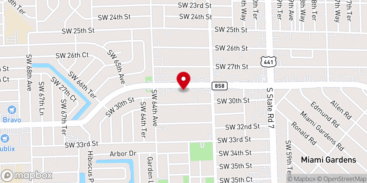 Map showing location of International Deliverance Center