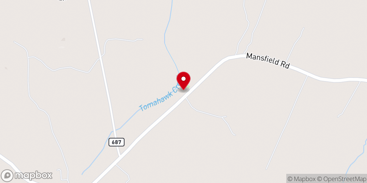 Map showing location of Mt Gilliam New Site Baptist