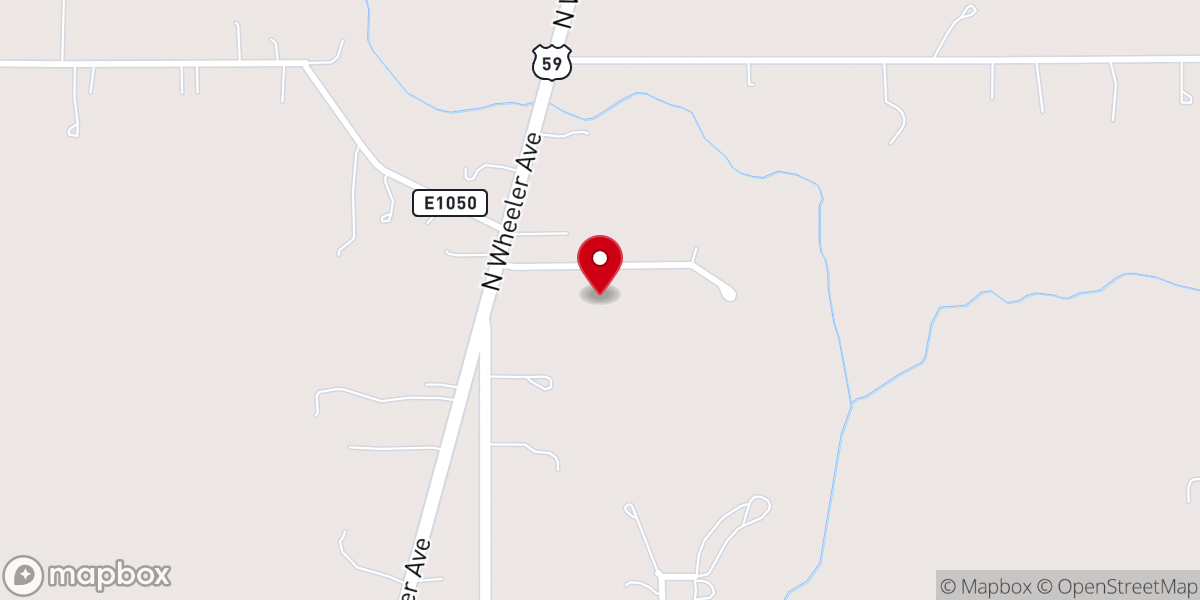 Map showing location of First Assembly of God Church