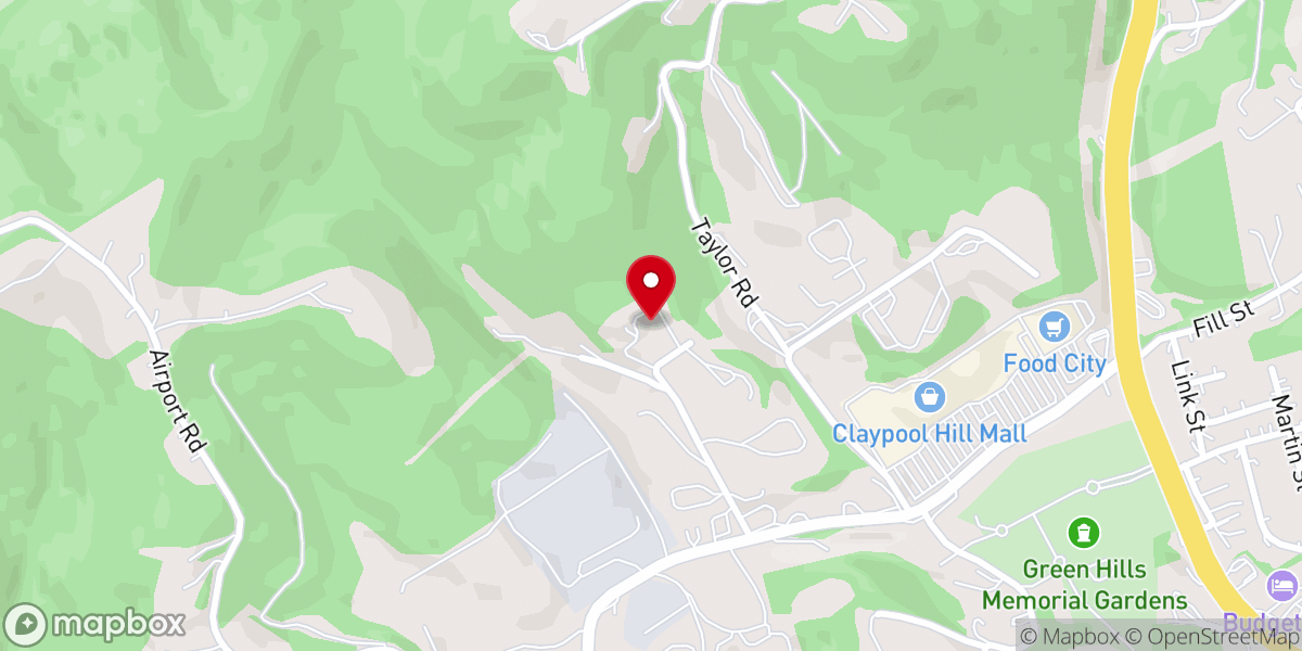 Map showing location of Covenant Presbyterian Church