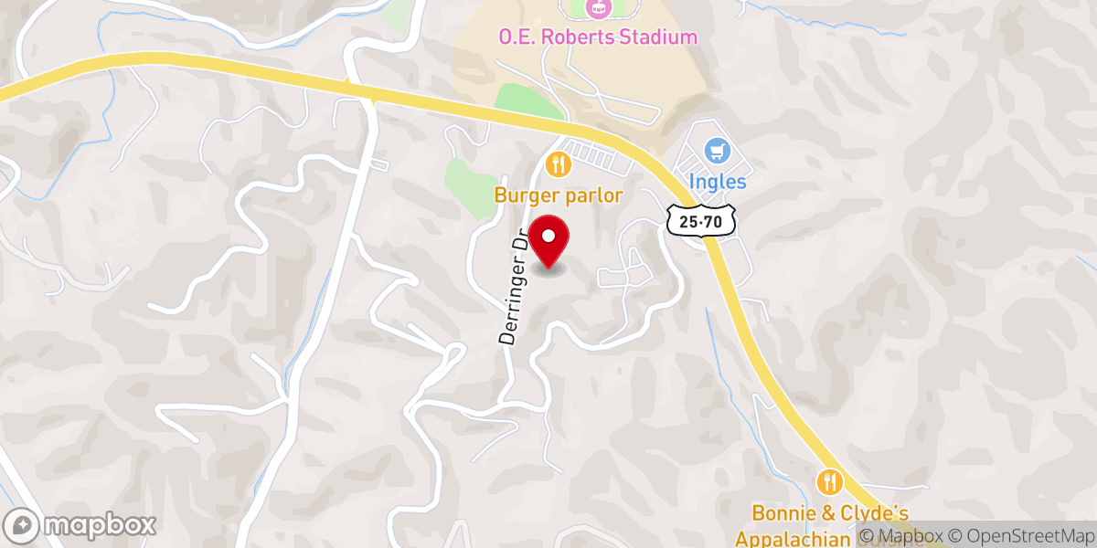 Map showing location of Church of Marshall