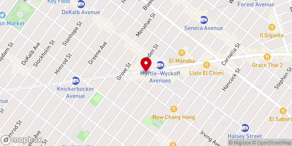 Map showing location of Iglesia Camino de Esperanza