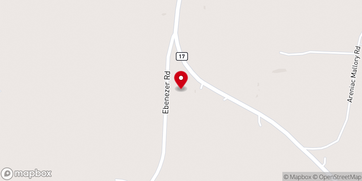Map showing location of Sweet Home Missionary Baptist Church