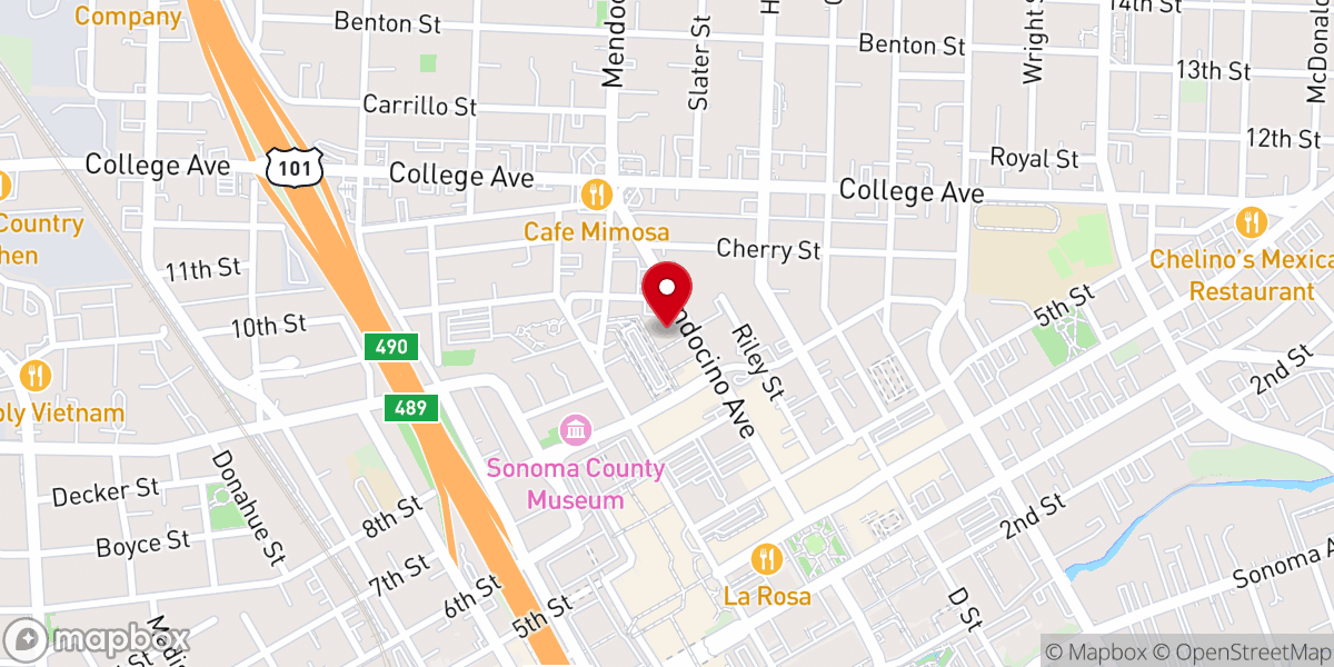 Map showing location of Glaser Center