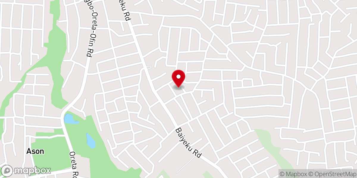 Map showing location of RCCG, House Of Celebration