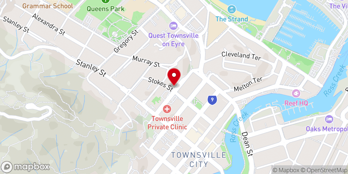 Map showing location of Korean Townsville Faith Community, Uniting Church