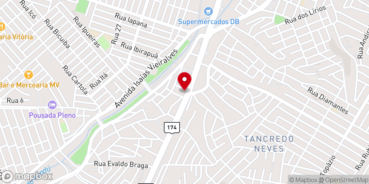 Map showing location of Nova Igreja Batista Grande Circular
