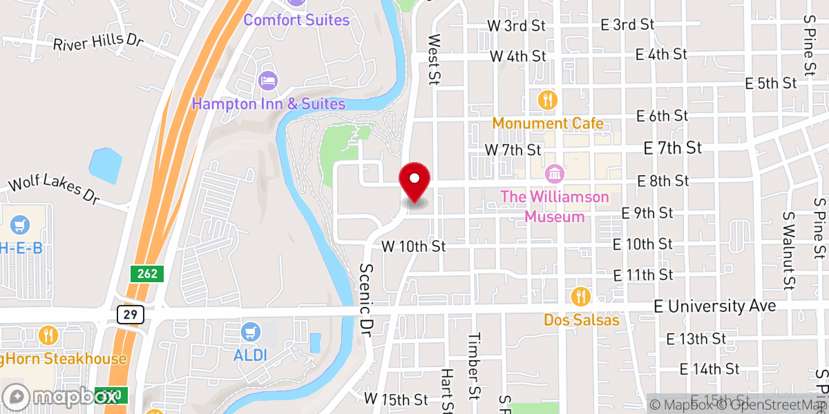 Map showing location of Church of the Holy Spirit