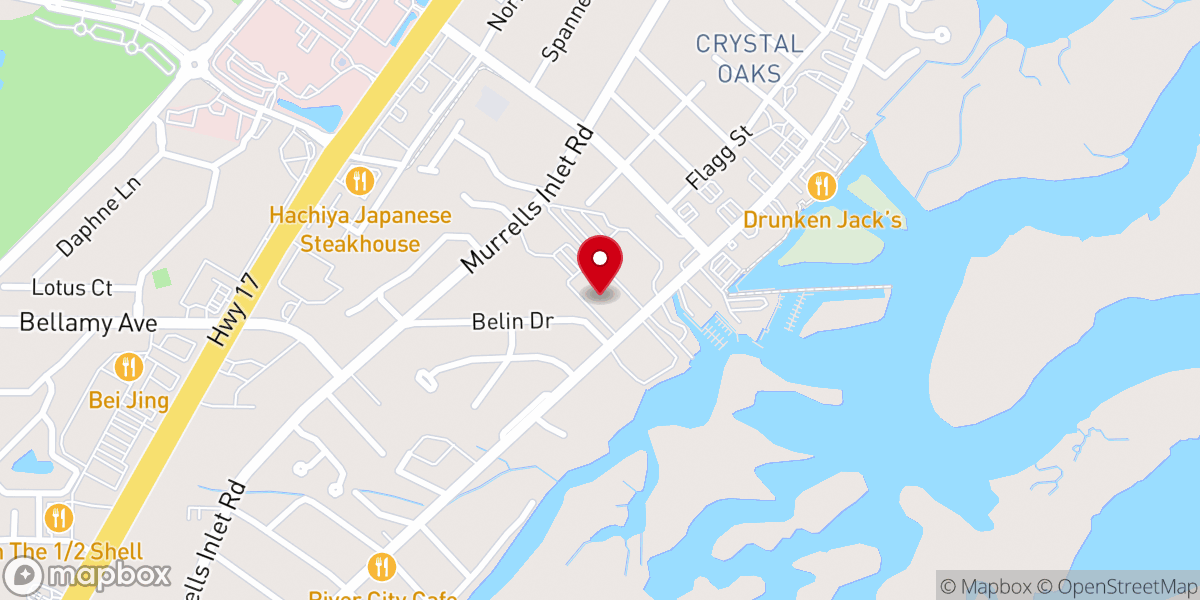 Map showing location of Belin Creative Learning Center