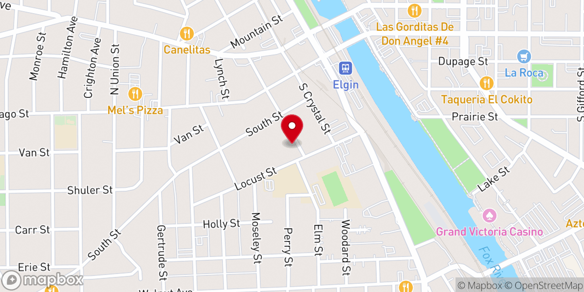 Map showing location of Philadelphia Holiness Full Gospel Baptist Church