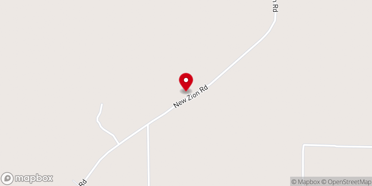 Map showing location of Pleasant Star Baptist Church