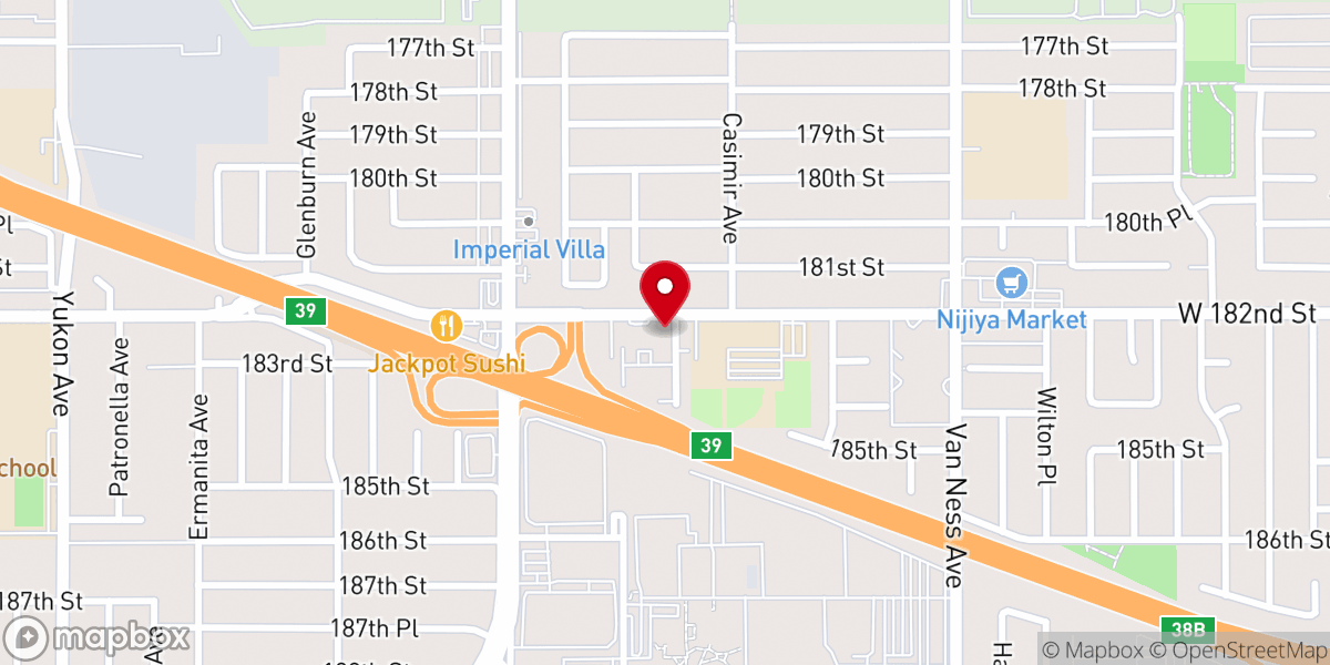Map showing location of Christ the King Lutheran Church