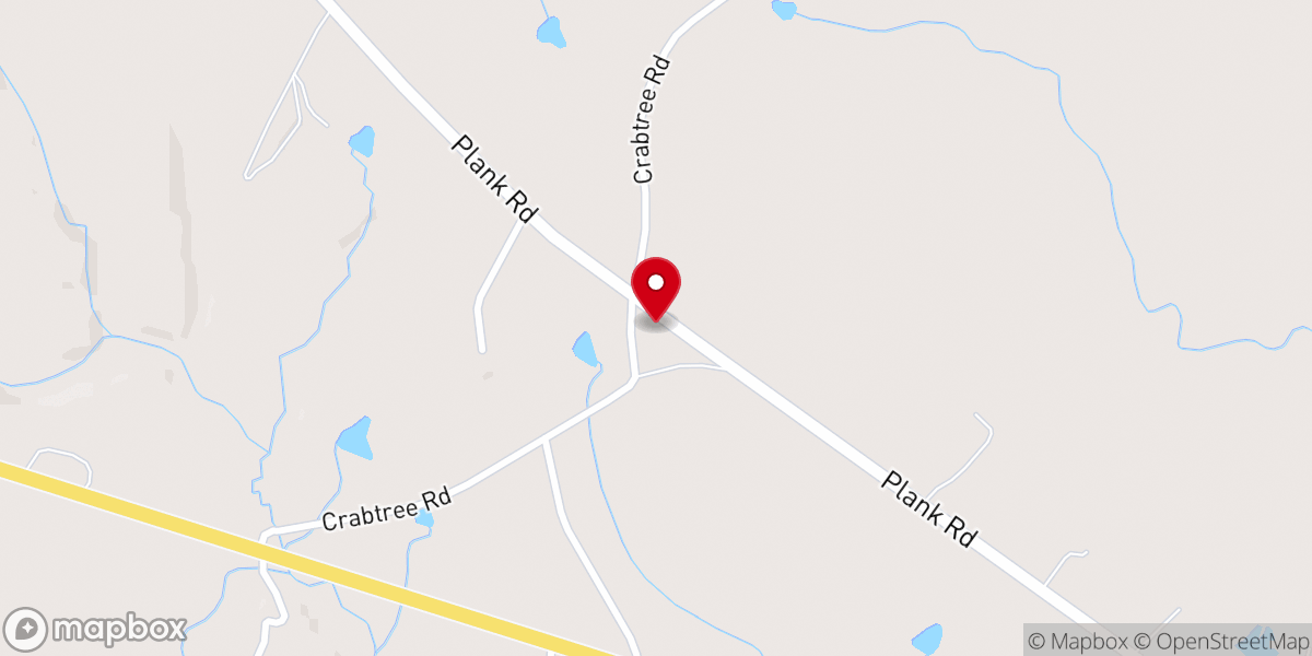 Map showing location of Calvary Baptist Church