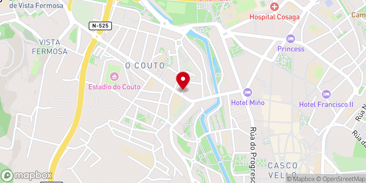 Map showing location of Capilla de Santo Angel