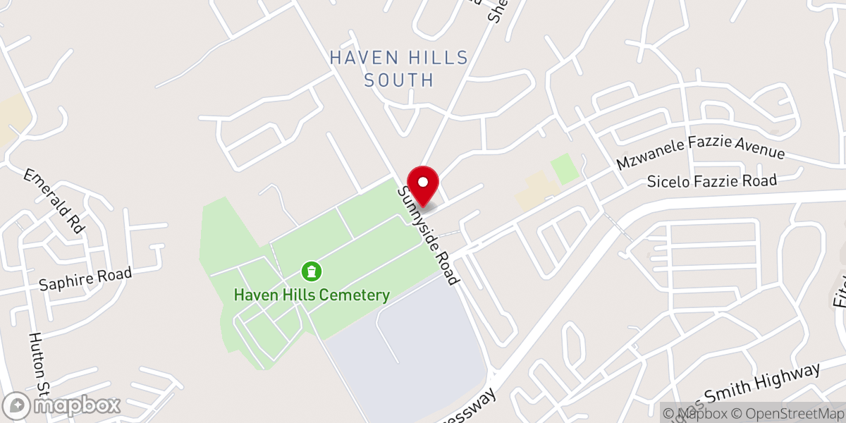 Map showing location of Uniting Reformed Church