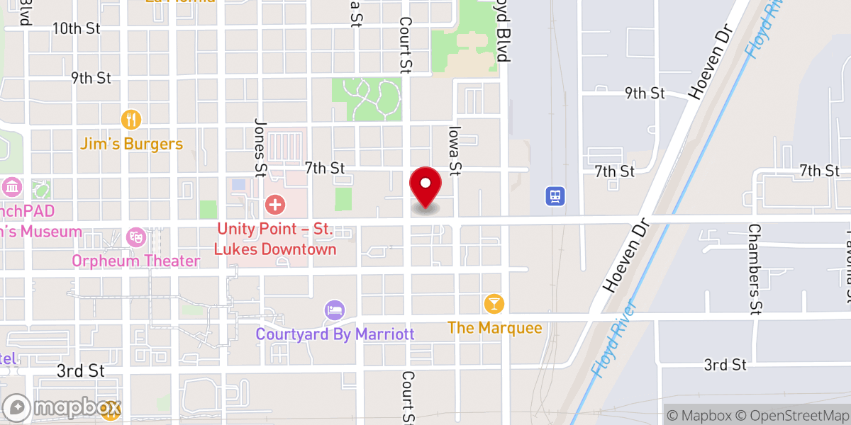 Map showing location of Augustana Lutheran Church Elca
