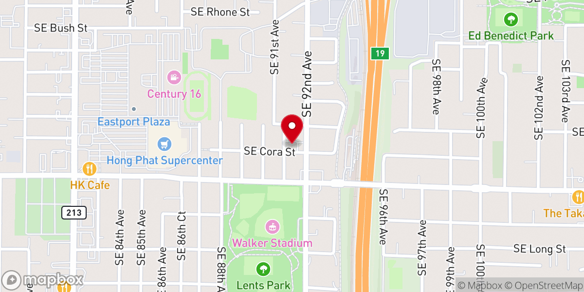 Map showing location of Pilgrim Lutheran Church