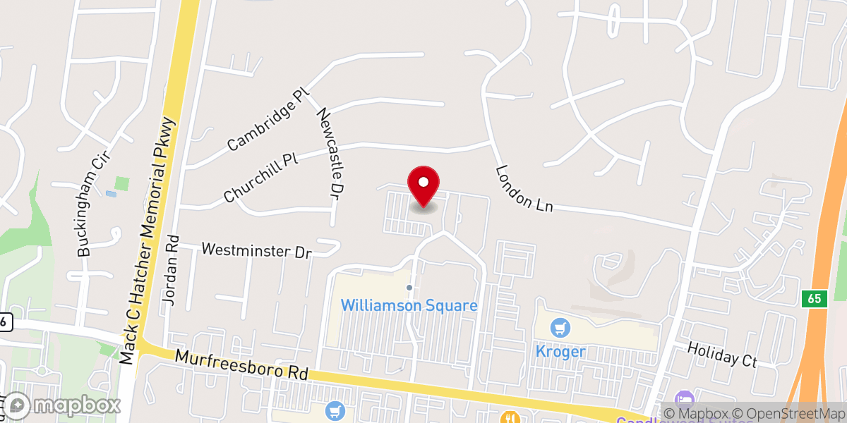 Map showing location of Grace Church: Nashville