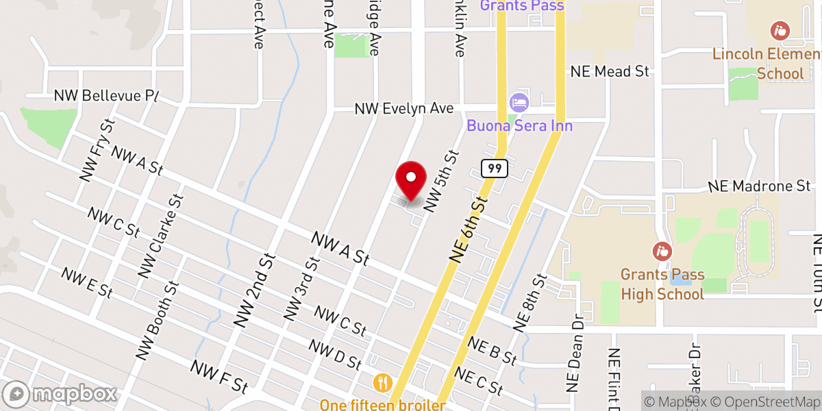 Map showing location of Bethany Presbyterian Church