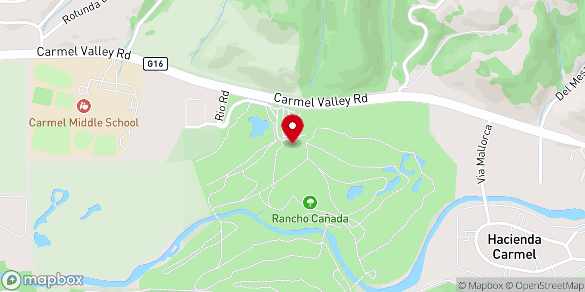Map showing location of Carmel Fields by Wedgewood Weddings
