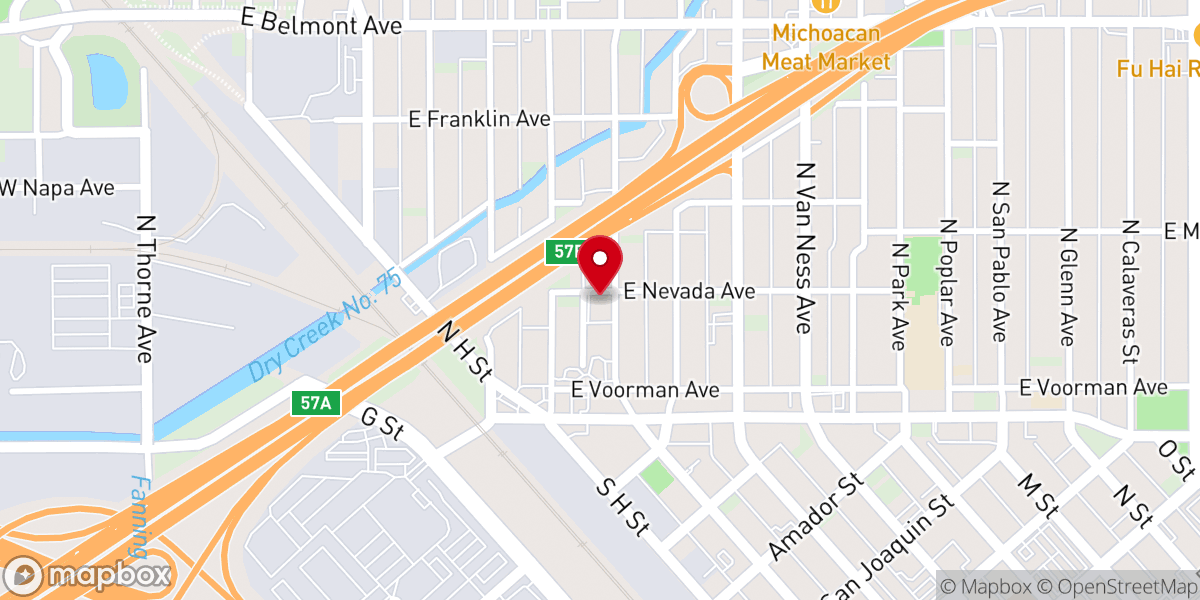 Map showing location of Bethel Lutheran Church ELCA