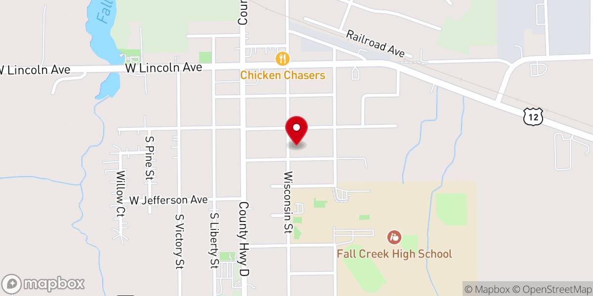 Map showing location of Gospel Light Baptist Church