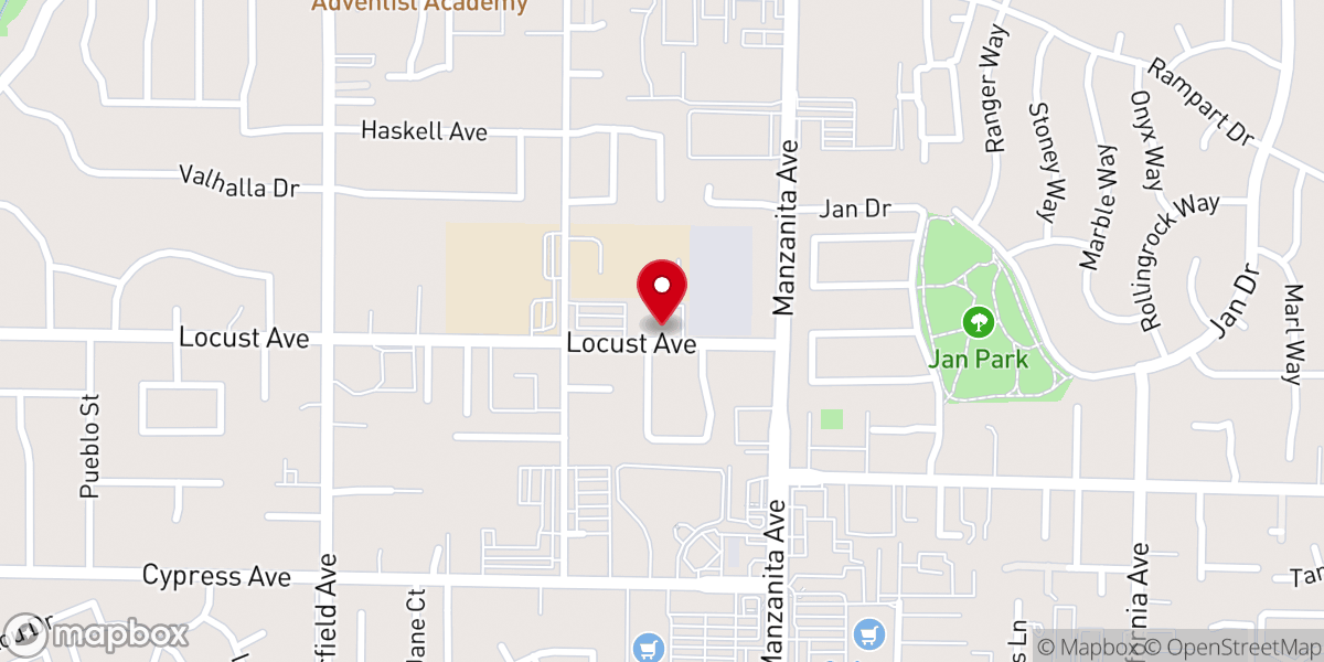 Map showing location of Saint John the Evangelist Catholic Church