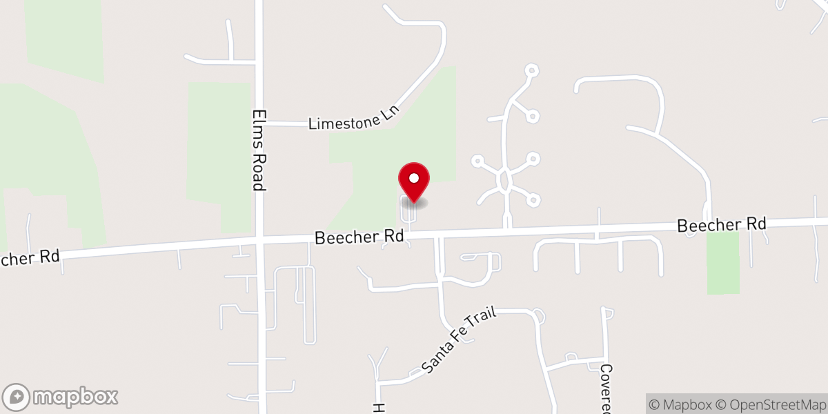 Map showing location of Emanuel Lutheran Church