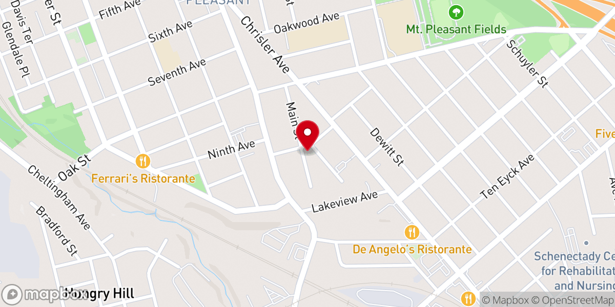 Map showing location of Holy Name of Jesus National Catholic Church